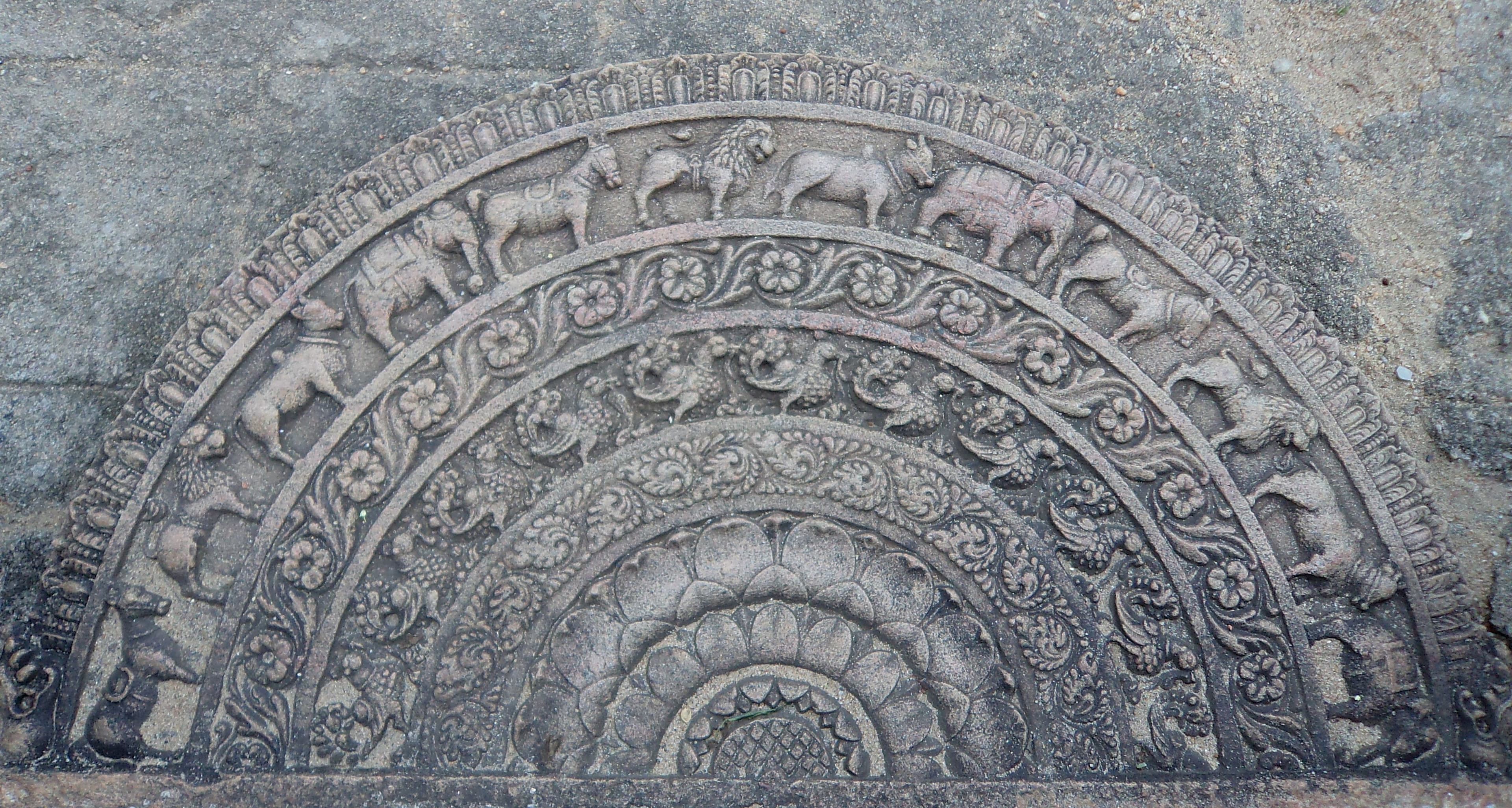 Anuradhapura Ancient Artistry The Intricate Moonstone