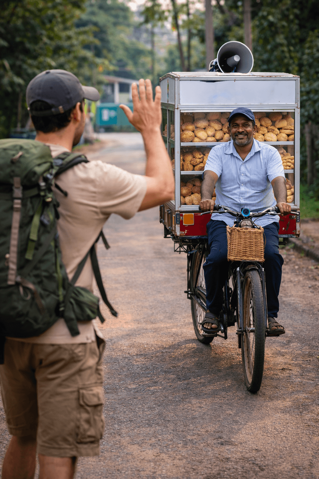 Street Food Secrets: Chasing the Mobile Baker's Tune in Anuradhapura